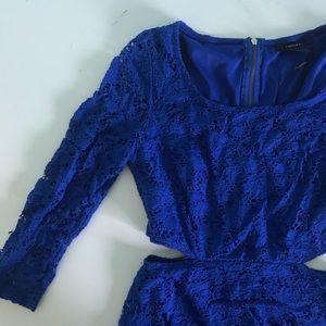 F21 Blue Lace Dress
